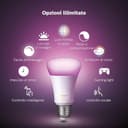 Philips Hue White & Color Ambiance Starter Kit 2 Lampadine Smart, Attacco E27, Luce Bianca e Colorata Dimmerabili, 9W, Hue Bridge incluso, Controllo Vocale - 3
