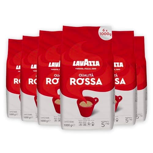 Lavazza Qualita Rossa caffè, Confezione da 6, 6 x 1000g