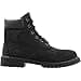 Timberland - 6 In Premium Waterproof, Botas Clasicas Unisex Niños, Negro (Black Nubuck), 38 EU - 2