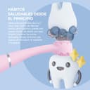 FOREO ISSA 4 Baby – Cepillo de dientes sónico de silicona para bebés y niños pequeños, cerdas ultrasuaves, masaje encías, temporizador LED, recargable USB, cepillo viaje impermeable - Pearl Pink - 2