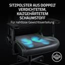 Razer Iskur V2 X NewGen - Ergonomischer Gaming-Stuhl mit atmungsaktivem Gen-2 EPU-Leder mit Cooltouch Technologie - Integrierte Lordosenstütze - Breite Schulterbögen und Sitzfläche | Schwarz - 5
