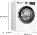 Bosch Lavadora-Secadora, 10,5/6 kg, Serie 6, Dosificación Automática, Silenciosa, AutoDry, Blanco, WNG244A0ES - 3