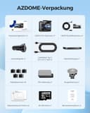 AZDOME Dashcam Auto Vorne Hinten 4K/2,5K GPS WiFi Dash Cam Auto mit Starvis, 64GB SD Karte, Auto Kamera, Parküberwachung, Super Nachtsicht, WDR, 170° Weitwinkel, G-Sensor, Loop-Aufnahme, GS63H Pro - 7