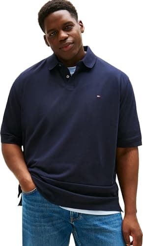 Tommy Hilfiger Mens BT -1985 Regular Polo -B MW0MW41264 S/S Polo, Blue, XXL, Blau (Desert Sky), XXL