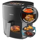 Cecotec Freidora de Aire sin Aceite 6,5L con Doble Resistencia Cecofry&Grill Duoheat 6500 Plus. 2200W, Air Fryer, Grill y Plancha, Pizzas, Ventana Visualización, 12 Menús, Temperatura 40-200°C - 1