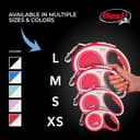 flexi New Comfort L Tape 8 m Guinzaglio Retrattile per Cani, Nylon, Rosso, 1 Count (Pack of 1) - 6