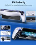 FYOUNG Tasche Zubehör für PlayStation Portal, Full Protection Bundle mit Schutz Glas Bildschirmschutz, klare Hülle, Hartschale Portable Reisetasche für PS5 Portal Remote Player - 3