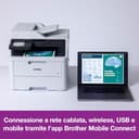 Brother MFCL3740CDWE Multifunzione LED a Colori Ecopro ready| 18 ppm | Stampa Fronte/Retro|Display Touch 8,8 cm| USB, LAN e Wi-Fi |Cassetto da 250 fogli|ADF 50 fogli|Toner inclusi da 500 pag - 3