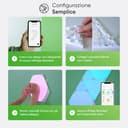 Nanoleaf Shapes Hexagon Starter Kit, 9 Esagoni Luminosi LED RGBW Smart, Applique da Parete Interno Modulari, Luci Led 16M Colori WiFi, Funziona con Alexa, Sincronia Musica e Monitor, Deco e Gaming - 6