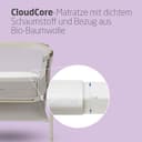 Maxi Cosi Iora² Baby Stubenbett, 0–6 kg (9 kg), Klappbares und Leichtes Beistellbett Baby, 5 cm CloudCore-Matratze, 5 Höhenstufen, 2 Leichtgängige Rollen, Easy Slide, Elegance Beige - 3