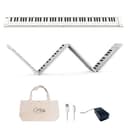 Carry-on 88 Key White Portable Folding Digital Piano by Blackstar USB MIDI Controller with Rechargeable Battery - 1