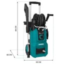 VONROC Idropulitrice V24-3 2400W 180 Bar con Regolatore di Pressione – Avvolgitubo Integrato, Tubo Alta Pressione 10 m, Pompa in Alluminio, Schiumatore e Pulitore Patio, Set Completo - 17
