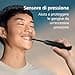 Philips Sonicare DiamondClean 9000 spazzolino elettrico sonico con app, sensore di pressione, 4 modalità di pulizia, bicchiere di ricarica, colore nero, confezione doppia, modello HX9914/54 - 5
