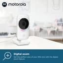Motorola Nursery VM482ANXL - Video Baby Monitor - Camera - Infrared Night Vision - High Sensitive Microphone, White/Silver - 3