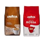 Lavazza 1 x Crema E Aroma 1 kg & Lavazza Qualita Rossa Coffee Beans 1 kg, - 1