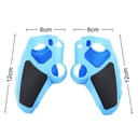 Custodia protettiva in silicone per PlayStation Portal, custodia protettiva antiscivolo per controller ergonomica, con 2 tappi per impugnatura per pollice, accessori da gioco PS Portal (blu) - 8