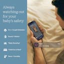 Nanit Pro Babyphone mit Kamera, Bodenständer - Baby Kamera mit 1080p Video & Audio, Schlaftrainer, WLAN, iOS/Android - Weiß - 6