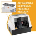 Ferplast Transportin Perro Coche, Atlas Car 80, Puerta Corredera Doble con Cerradura de Seguridad, Alfombrilla de Drenaje incluida – L 82 x W 51 x H 61 cm – MAX 20 kg - 6