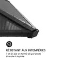 blumfeldt Pergola Jardín Impermeable 3x4m, Gazebo Techo Policarbonato, Kit de Pérgola Metálica Ligera Estructura Aluminio, Carpa Exterior, Pérgola Cristal Translúcido, Luces LED Regulables - 5