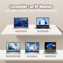 Cargador Portatil USB C 65W Compatible con HP Elitebook x360 1030 1040 G3 G4 Spectre X360 Chromebook 11 14 ProBook 430 450 G5 G6 Elite x2 Split x2 Pavilion Envy x360 Tipo C Alimentacion Adaptador - 4