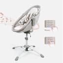 bebe2luxe Louna : Multifunktionale Wiege Baby (ELEKTRISCHE BABYSCHAUKEL, HOCHSTUHL,BABYWIPPE) (Beige) - 6