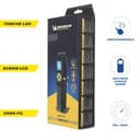 MICHELIN - Compressore USB ricaricabile senza fili per pneumatici - Manometro digitale da 10 bar - Batteria al litio da 2500 mAh - Adattatori inclusi - Torcia LED integrata - 3