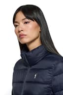 Polo Club Giacca Ultralight Nera da Donna in colore blu navy con ricamo e chiusura Zip - Cappotto Invernale - 2