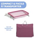 Chicco Next2Me Pop Up, Babybett für Neugeborene, Co-Sleeping-Kinderbett, Kompakter Verschluss, Überall transportierbar, Klappbare Riegel, Höhenverstellbar, Inklusive Matratze und Reisetasche, Rosa - 7