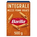 Barilla Pasta Mezze Penne Rigate Integrali, Pasta Corta di Semola Integrale di Grano Duro, Integrale, 500 g - 1