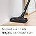 Bosch Unlimited 8 BSS825MULT Cordless Vacuum Cleaner, HEPA Filter System, High Suction Power, Long Runtime, Replaceable 5.0 Ah Battery, Quick Charger, Mini Turbo Nozzle, Grey - 4