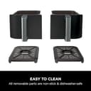 Ninja Foodi Dual Zone Digital Air Fryer, 2 Drawers, 7.6L, 6-in-1, Uses No Oil, Air Fry, Max Crisp, Roast, Bake, Reheat, Dehydrate, Cooks 4-6 Portions, Non-Stick, Dishwasher Safe Baskets, Black AF300UK - 2