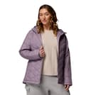 Columbia Chaqueta Heavenly con capucha para mujer, chaqueta acolchada con capucha para mujer, color morado pizarra, talla L - 4