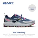 Brooks 1204161B476 Cascadia 18 Donna, Oceana/Pearl Blue/Pink EU 39 - 2