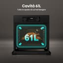 Hisense BI62220AB - Forno Multifunzione, Cavità 61 litri, 7 funzioni, Even Bake, Pulizia Idrolitica AquaClean, 2 manopole Push Pull, Classe A, Colore Nero - 4