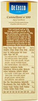 10x De Cecco Pasta Cannelloni n. 100 Uovo Egg Pasta 250 g - 4