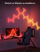 Govee Glide Y Lights, RGBIC LED Gaming , Smart Home DIY Kreative Deko Lights mit Musik Sync & 40+ Szenenmodi, Wi-Fi Wandleuchten für Wohnen, Schlafzimmer, 7er Pack - 7