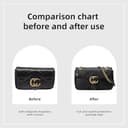 DGAZ Organizador Bolsos de Seda, Organizador Bolsa Interior Ligera para Gucci Marmont 16/22/26/31, Inserto de Bolsa para Bolso (Noir, Marmont 26) - 4