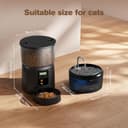 Distributore Automatico Cibo Gatti e Fontanella: Dispenser Cibo Gatto e Fontanella per Gatti - Mangiatoia Cani Timer Programmabile 1-6 Pasti - 3L Dosatore Crocchette e 2.4L Fontana Acqua Gatto 2 in 1 - 9