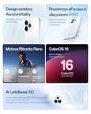 OPPO Reno15 5G Smartphone Sbloccato, 8+512GB, Ritratto Telefoto Vibe 3.5x, Display AMOLED 6.59" HDR10+, Batteria 6500mAh, Snapdragon 7 Gen 4, IP69, Aurora White (Include Caricatore 80W SUPERVOOC) - 2