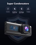 REDTIGER Dash Cam 4K/2.5K Anteriore e Posteriore, Dashcam STARVIS 2, Schermo IPS da 3,18 Pollici, Scheda da 128 GB Inclusa,WiFi 5,8 GHz,GPS,WDR Grandangolare a 170,Supporta Fino a 256 GB(F7NP) - 9