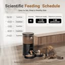 IMIPAW Automatic Cat Feeder - 2 Cats, App Control, 5G WIFI Auto Pet Feeders for Remote Feeding, Programmable 1-10 Meals, 4L Smart Timed Dog Food Dispenser, Fresh Lock Technology, Detachable Clean - 5