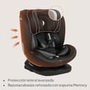 LIONELO Bastiaan i-Size Siège Auto Pivotant à 360° pour les Enfants de 0 à 36 kg et de 40 à 150 cm, Installation Face et Dos à la Route, ISOFIX Sangle TopTether - 5