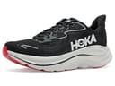 HOKA Men's Clifton 10 Sneaker, Black/Silver, 12.5 - 1