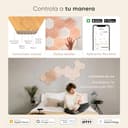 Nanoleaf Elements Kit de Inicio de 7 Hexágonos Luminosos LED Efecto Madera, Apliques de Pared Interior Modulares, Luces Led Inteligentes Regulable WiFi, Compatible Alexa, para Decoración Habitación - 7