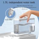 Vaporera de 3 Capas extraíble de 40 L con función de Aislamiento de 12 Horas, 800 W para Verduras, Carnes y Pescado Blue - 5