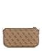 GUESS Noelle II Double Pouch Crossbody, Bandolera para Mujer, Logotipo de Latte, Talla única - 4