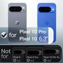 JETech Funda Magnética para Google Pixel 10/10 Pro 2025, Compatible con MagSafe y Cargador Pixelsnap, Carcasa Antigolpes Translúcida Mate Respaldo (Índigo) - 2