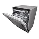 LG QuadWash DB475TXS Lavastoviglie da Incasso, a Scomparsa Totale, Serie 4, Classe A, 14 Coperti, 4 Bracci Irroratori, Vapore, Cerniere Sliding, Apertura Automatica, 3° Cestello, Wi-Fi, Acciaio - 20