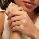 FOCALOOK Anillos Delicados de Trinidad para Mujer Anillos Plateados Talla 7 Joyería Simple de Vintage Anillos Finos Plata de Ley 925 Anillos Minimalistas de Compromiso de Parejas Joyería Irlandesa - 4