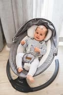 MoMi KENANI Babywippe für Kinder bis 9 kg, klappbar, mit Fernbedienung & Bluetooth zum Verbinden mit Smartphone, Batterie- oder Stromanschluss, mit 5-Punkt-Sicherheitsgurt, Sonnenschutz, Insektennetz - 10